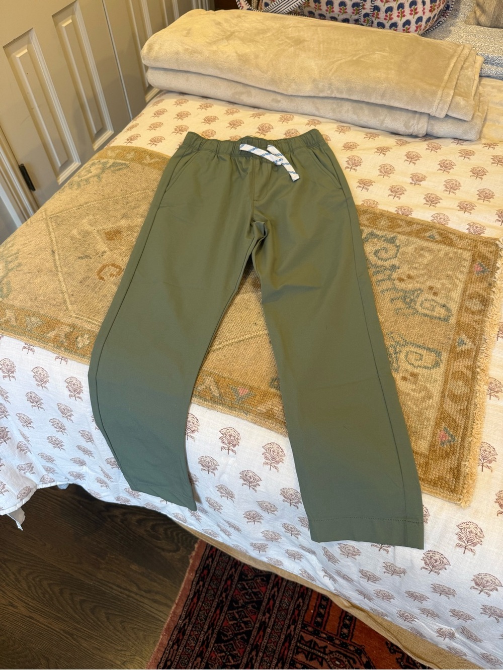 Crewcuts Olive Green Drawstring Joggers